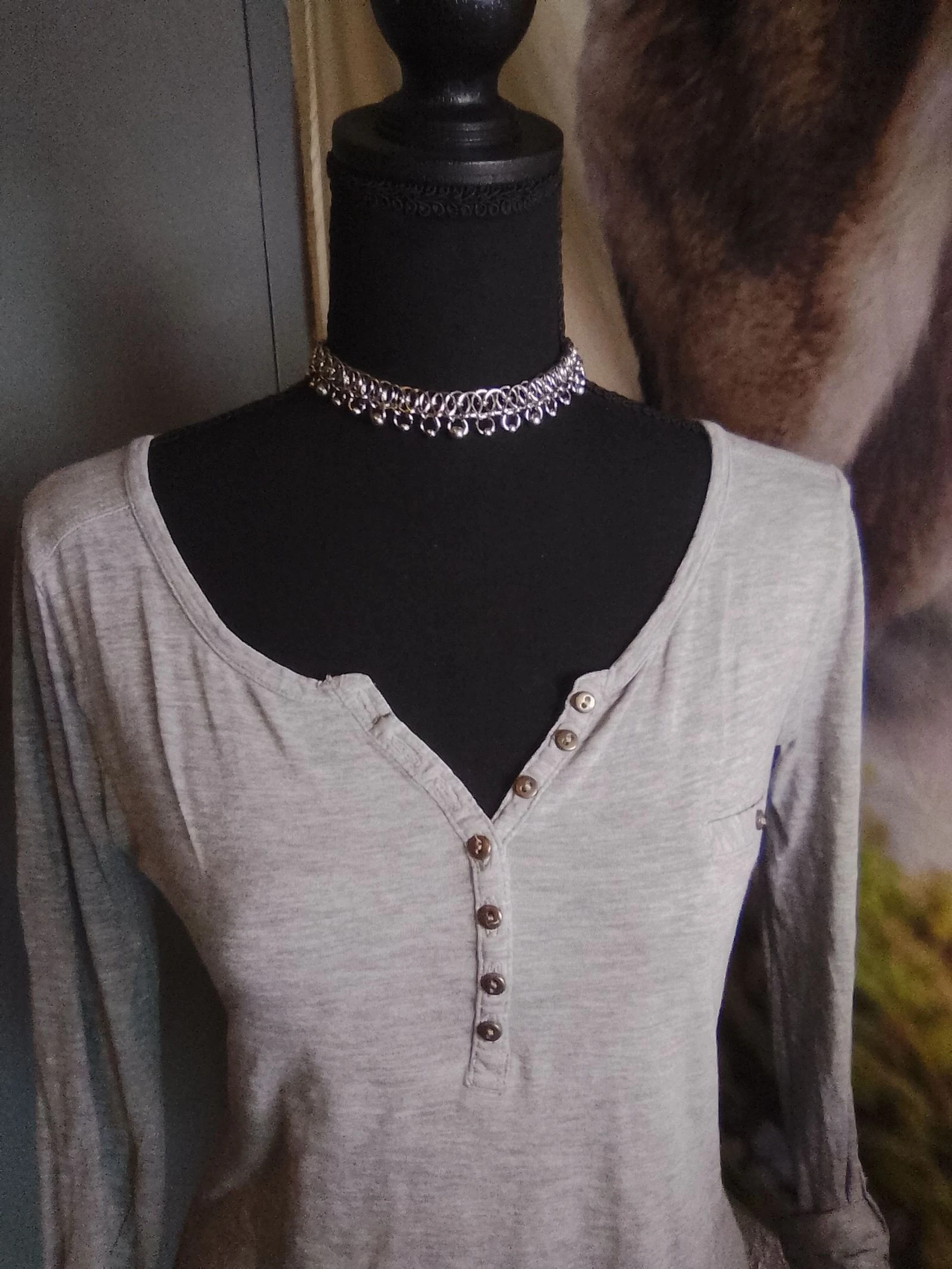 Collarbone Celtic chainmail choker – photo 2